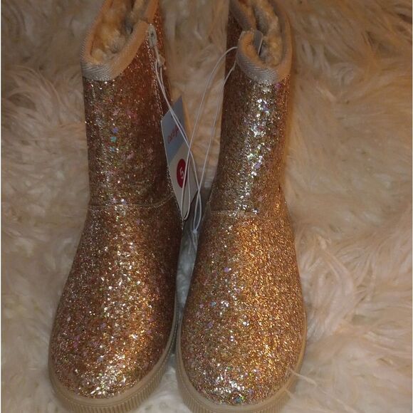 🆕👢Cat & Jack Holland Boots - Gold, Sz 4, 5 - Picture 8 of 10